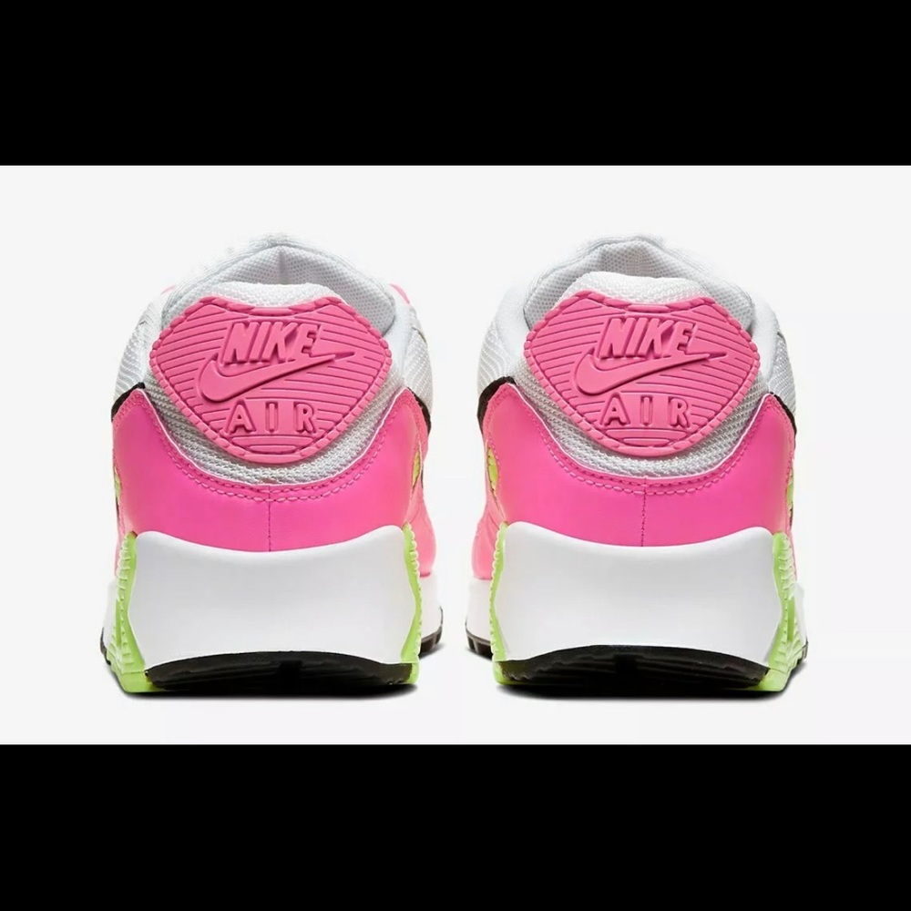 Nike Air Max 90 CT1030 100 White Black Pink Womens - Picture 5 of 10